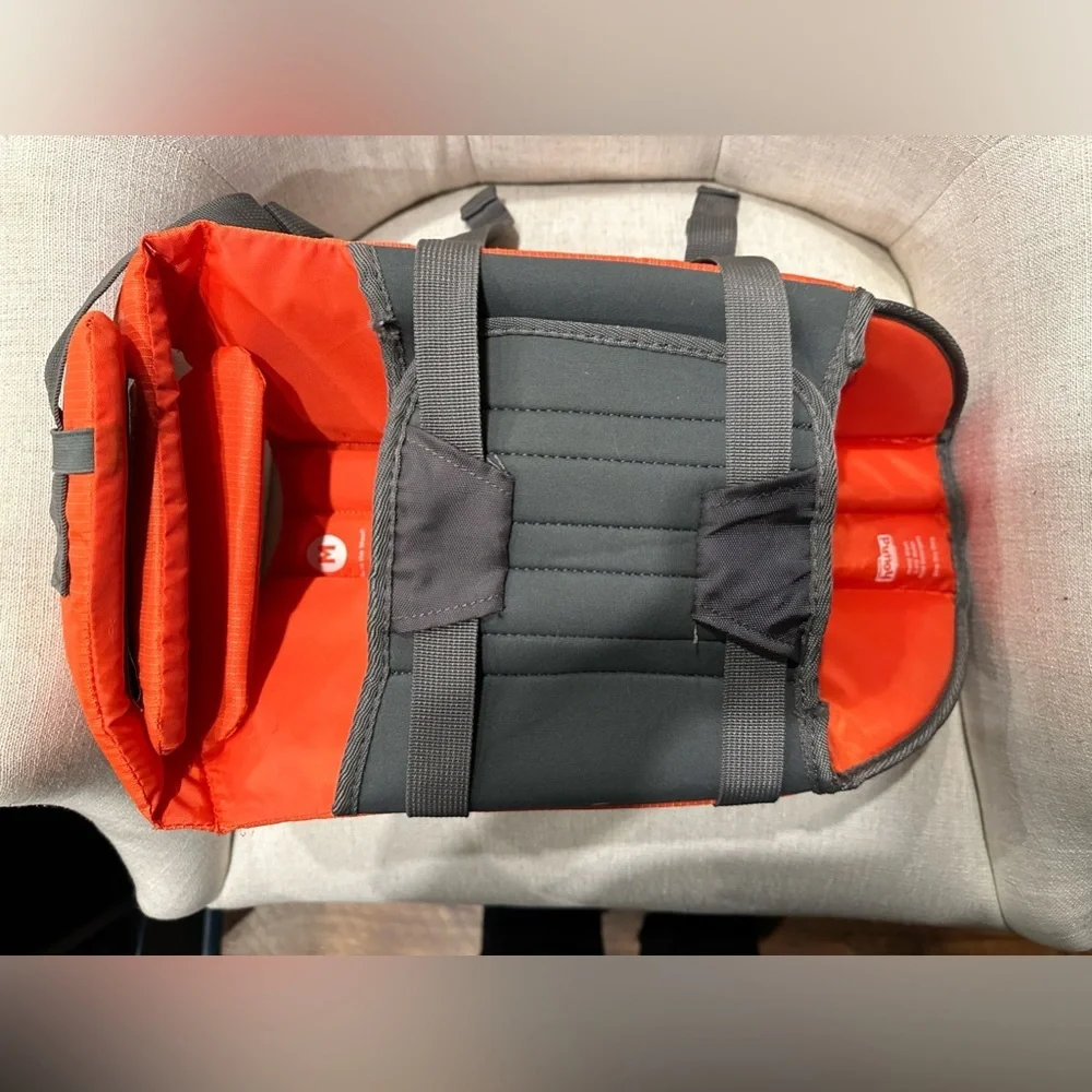 Outward Hound Granby Splash Dog Life Jacket, Orange, Medium Flotation Device EUC